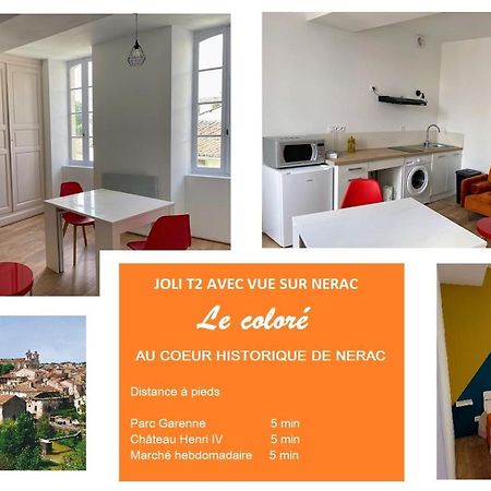 Le Colore- T2 Confortable Avec Vue Sur Nérac Eksteriør billede